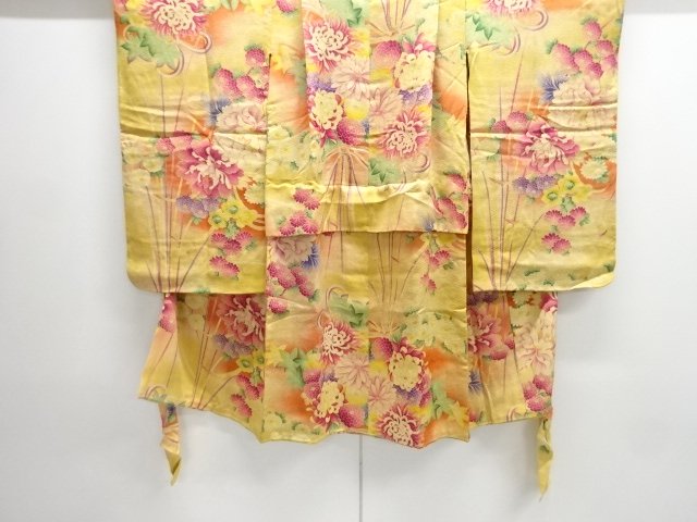 Japanese Kimono / Chirimen Kinsha Silk